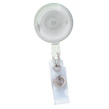 Translucent Round Badge Reel - 10 pack